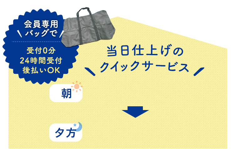 武蔵新田でクリーニングの即日仕上げなら おしゃれ共和国 新田店